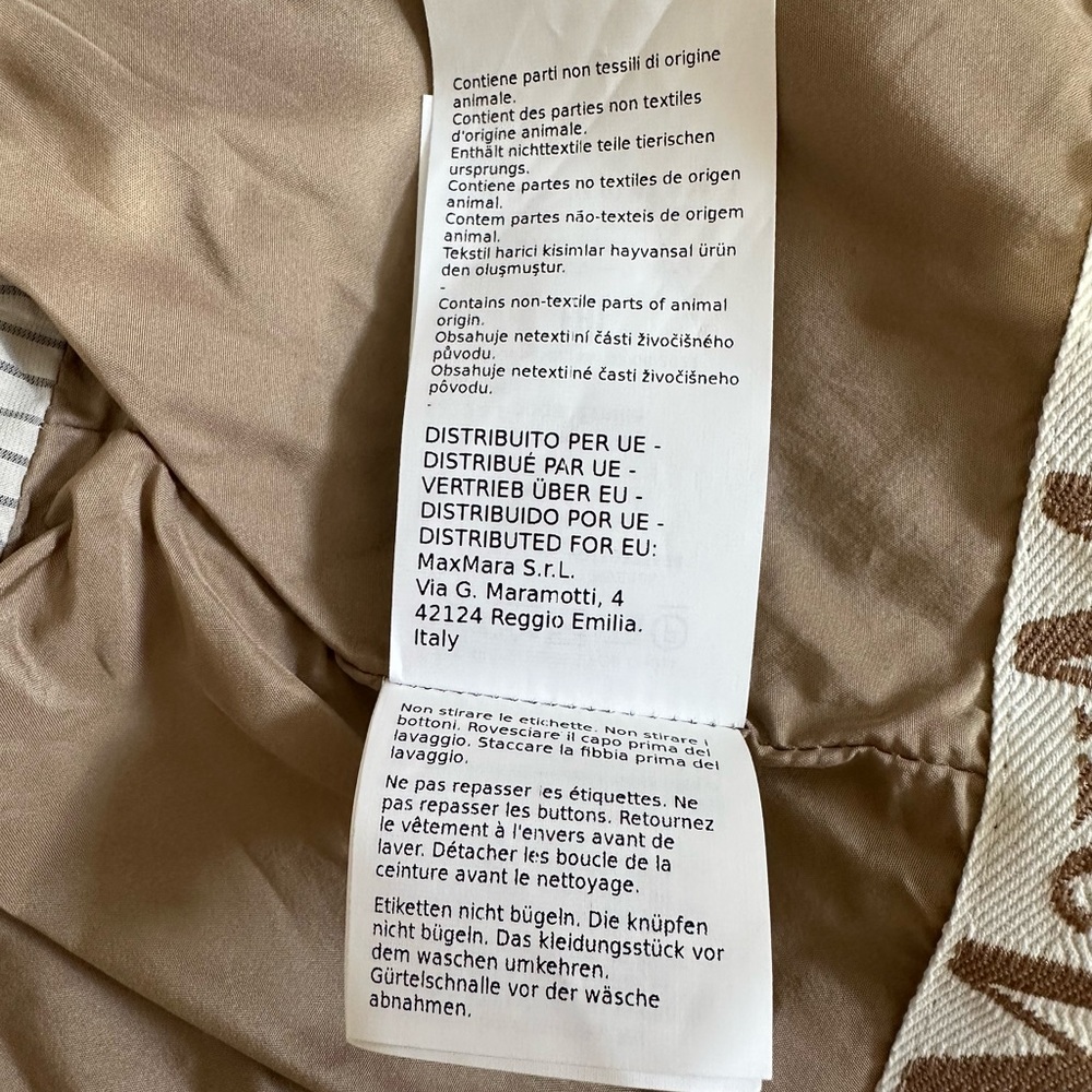 Max Mara The Cube Ctrench Water-Repellent Trench Coat 8 - Picture 11 of 12